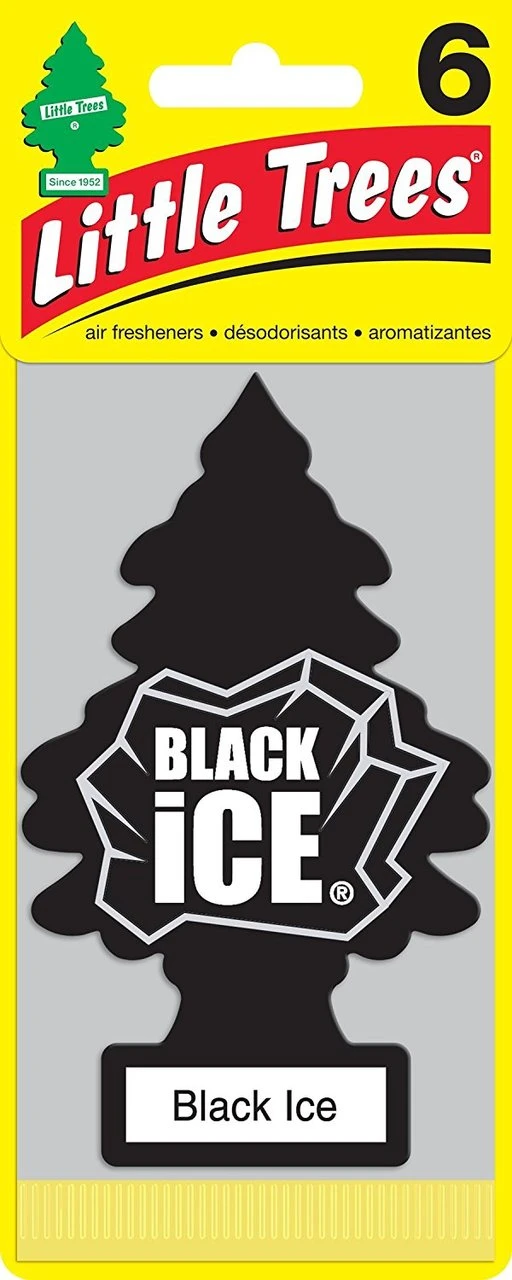 Little Trees Air Fresheners 6-Pack Black Ice