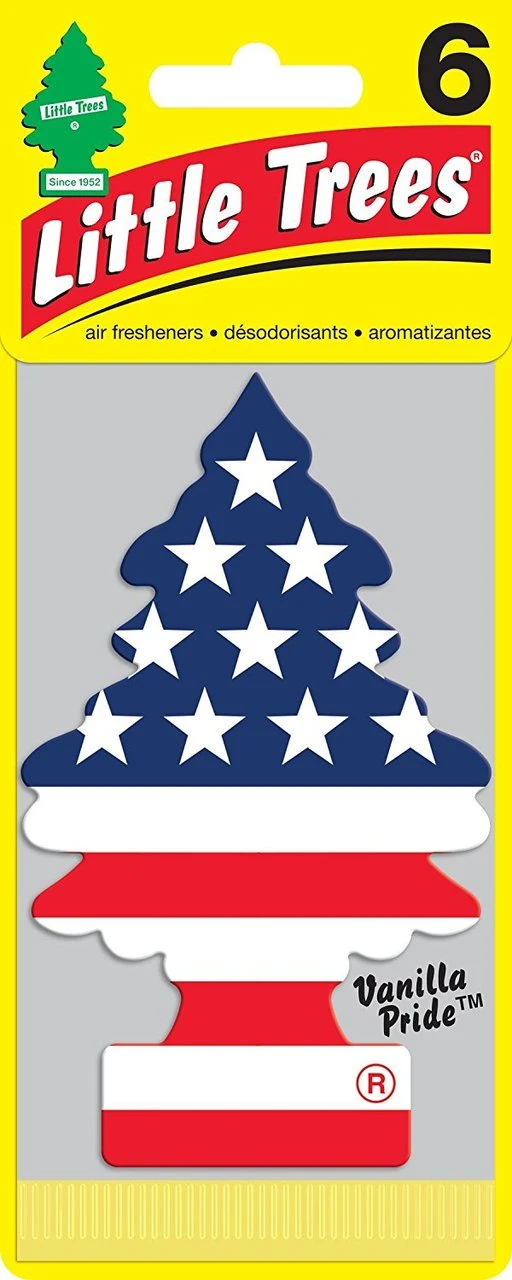 Little Trees Air Fresheners 6-Pack Vanilla Pride
