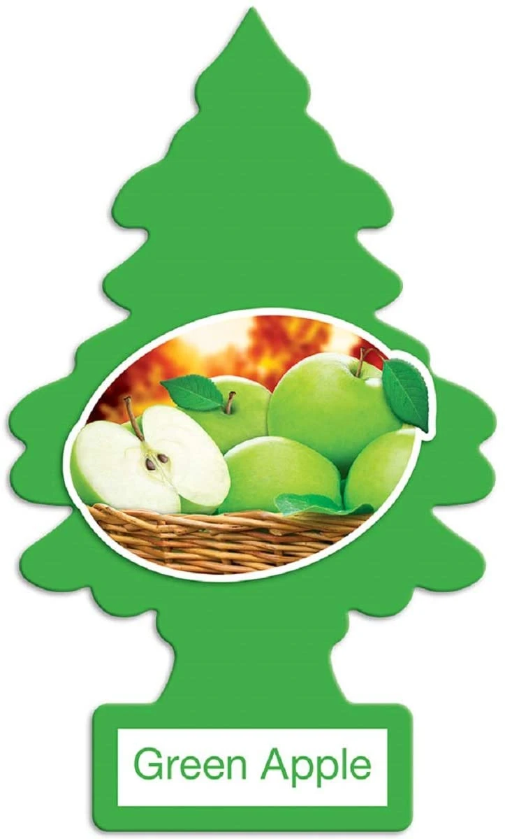 Little Trees U6P-60316 Air Car Freshener Traditional Green Apple, 6-Pack