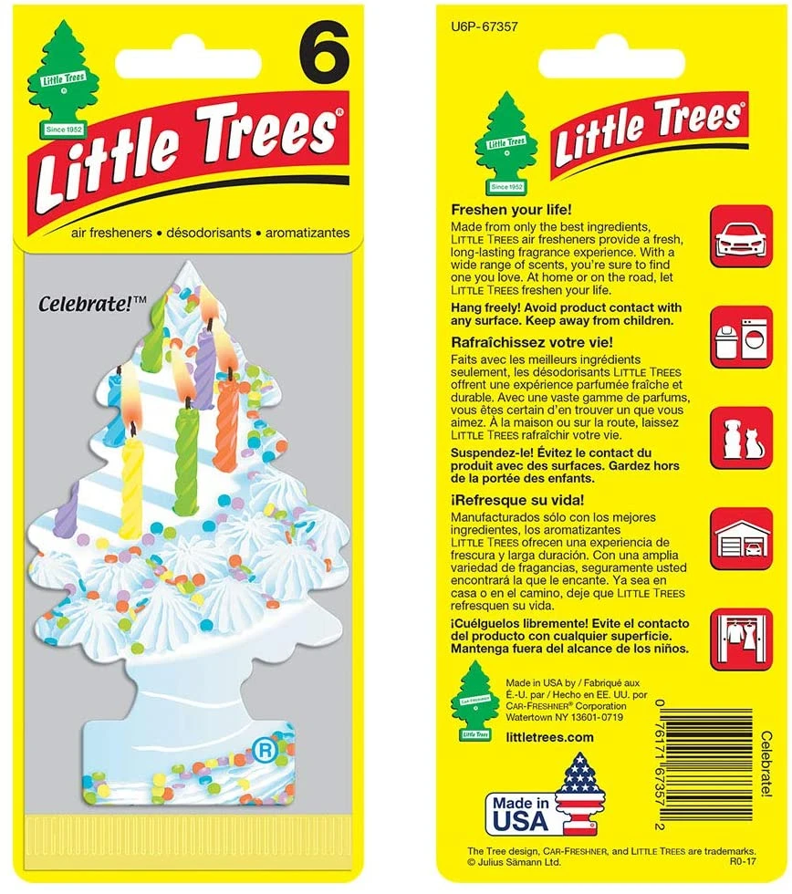 Little Trees U6P-67357 Assorted Air Fresheners, 6 Pack — product image 2