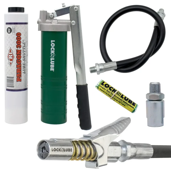 LockNLube Spin-On Lever Grease Gun Kit (LNL155)