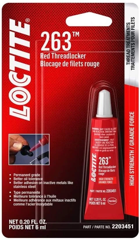 Loctite 6ml 263 High Strength Red Threadlocker (2203451) — product image 2