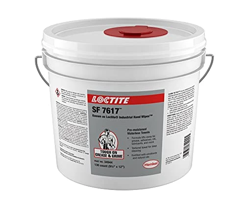 Loctite SF 7617 Pre-Moistened Industrial Hand Wipes 130 Count (34944)