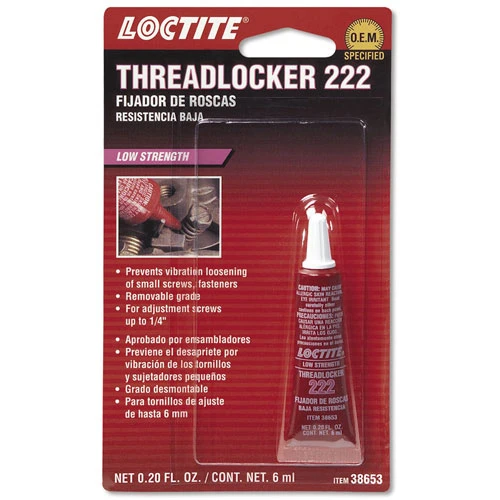 Loctite 6ml Low Strength Threadlocker 222 (38653)