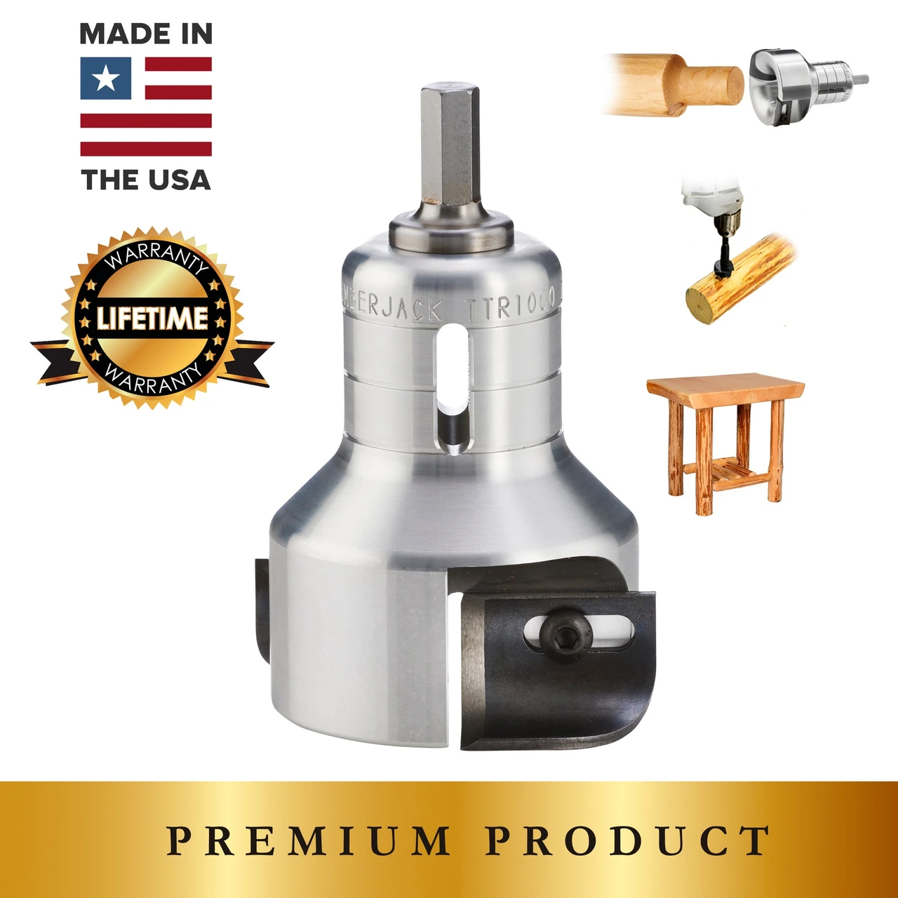 Lumberjack Tools 1" Pro Tenon Cutter (TTR1000)