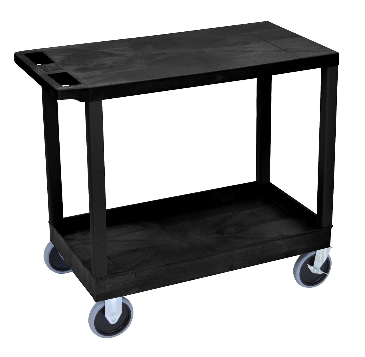 Luxor Workspaces 32" X 18" Cart - One Tub/One Flat Shelves (EC21HD-B)