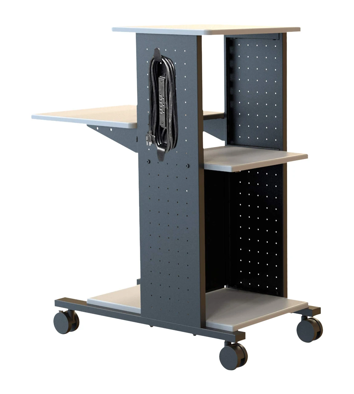 Luxor Workspaces 40" Mobile Presentation Station - Electric (WPS4E)