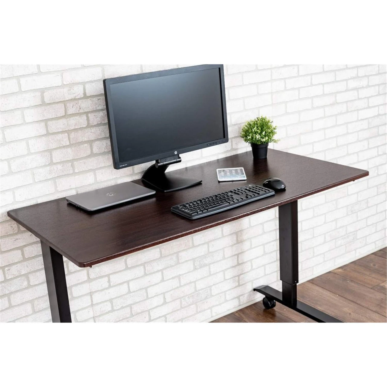 Luxor Workspaces 60" High Speed Crank Adjustable Stand Up Desk (STANDCF60-BK/DW) — product image 3
