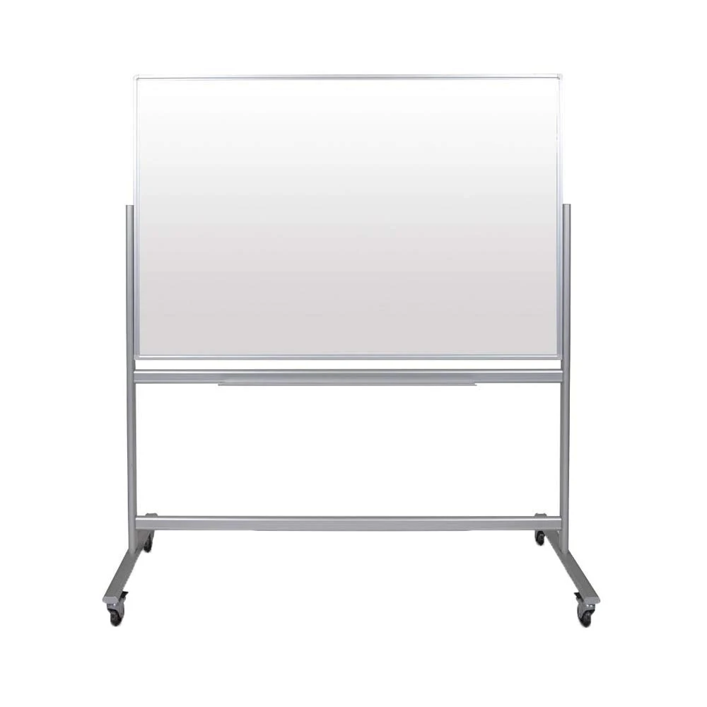 Luxor Workspaces 60"Wx40"H Mobile Magnetic Glass Board (MMGB6040)