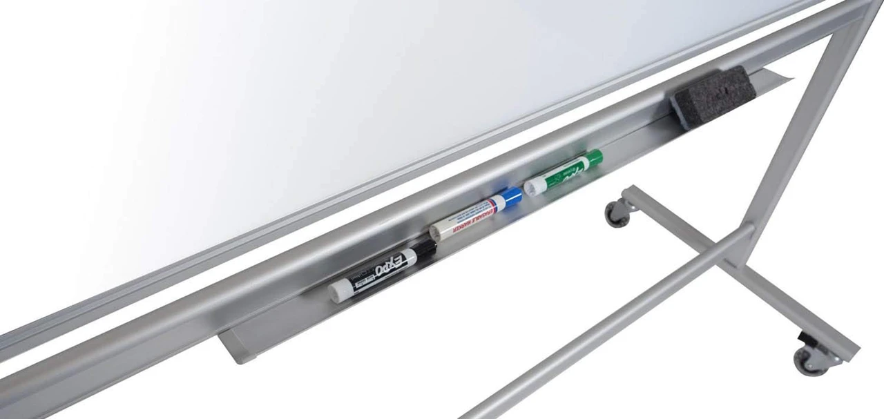 Luxor Workspaces 60"Wx40"H Mobile Magnetic Glass Board (MMGB6040) — product image 2