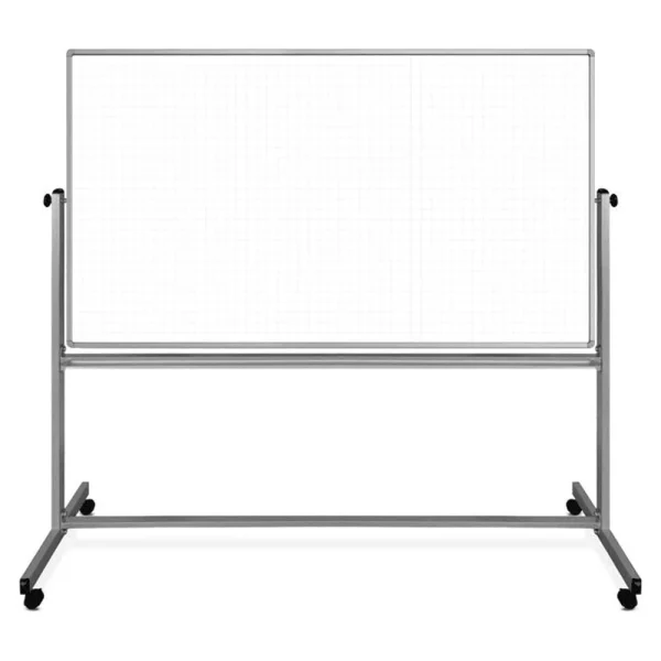 Luxor Workspaces 72"W X 40"H Mobile Magnetic Whiteboard (MB7240LB)