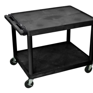 Luxor Workspaces Av Carts, 2 Shelves (LP27E-B)
