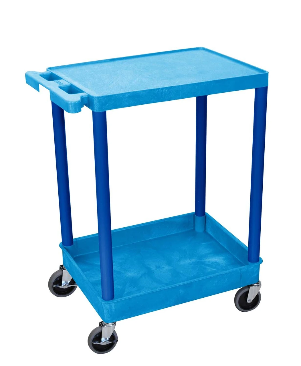 Luxor Workspaces Bustc21Bu Flat Top And Tub Bottom Shelf Cart (BUSTC21BU)
