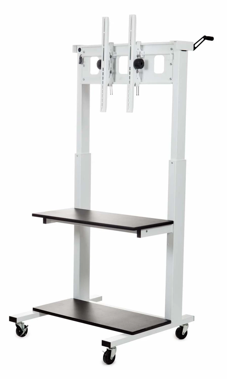 Luxor Workspaces Clcd Crank Adjustable Flat Panel Tv Cart (CLCD) — product image 5