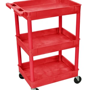 Luxor Workspaces Fanmats (Rdstc111Rd) Tub Cart, Red (RCLMWP5)
