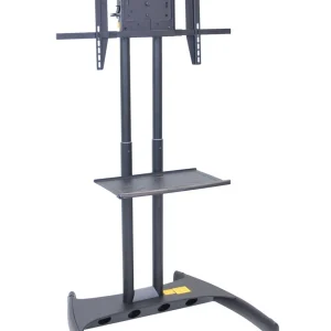 Luxor Workspaces Flat Panel Cart, Rotating/Adjustable Mount, Black (FP3500)