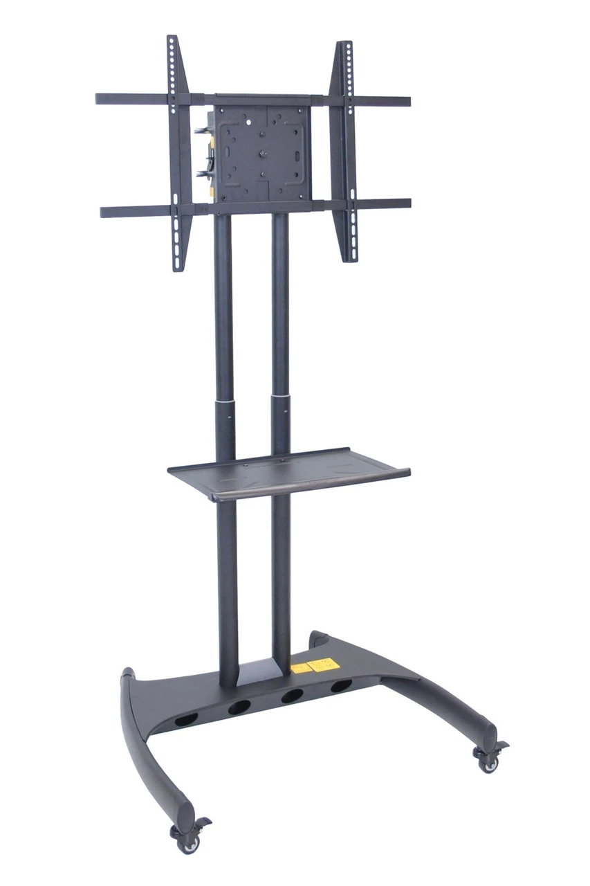 Luxor Workspaces Flat Panel Cart, Rotating/Adjustable Mount, Black (FP3500)
