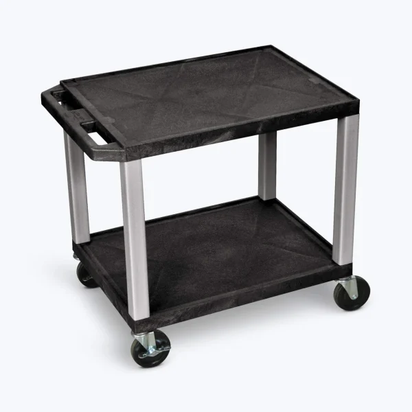 Luxor Workspaces H N Tuffy Presentation Cart, Black And Nickel (WT26E)