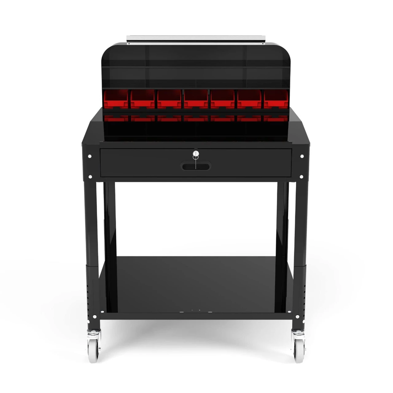 Luxor Workspaces Heavy-Duty Office Storage Desk With Bin Unit (DTWS002) — product image 2