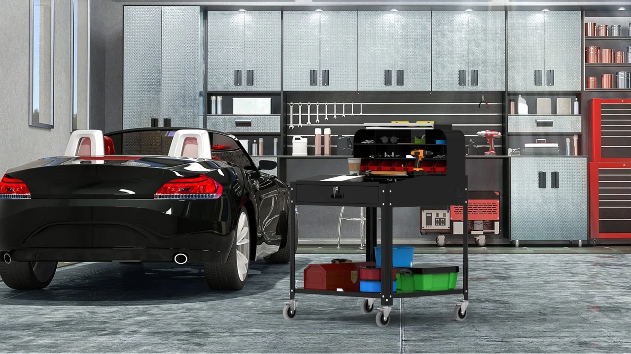 Luxor Workspaces Heavy-Duty Office Storage Desk With Bin Unit (DTWS002) — product image 5