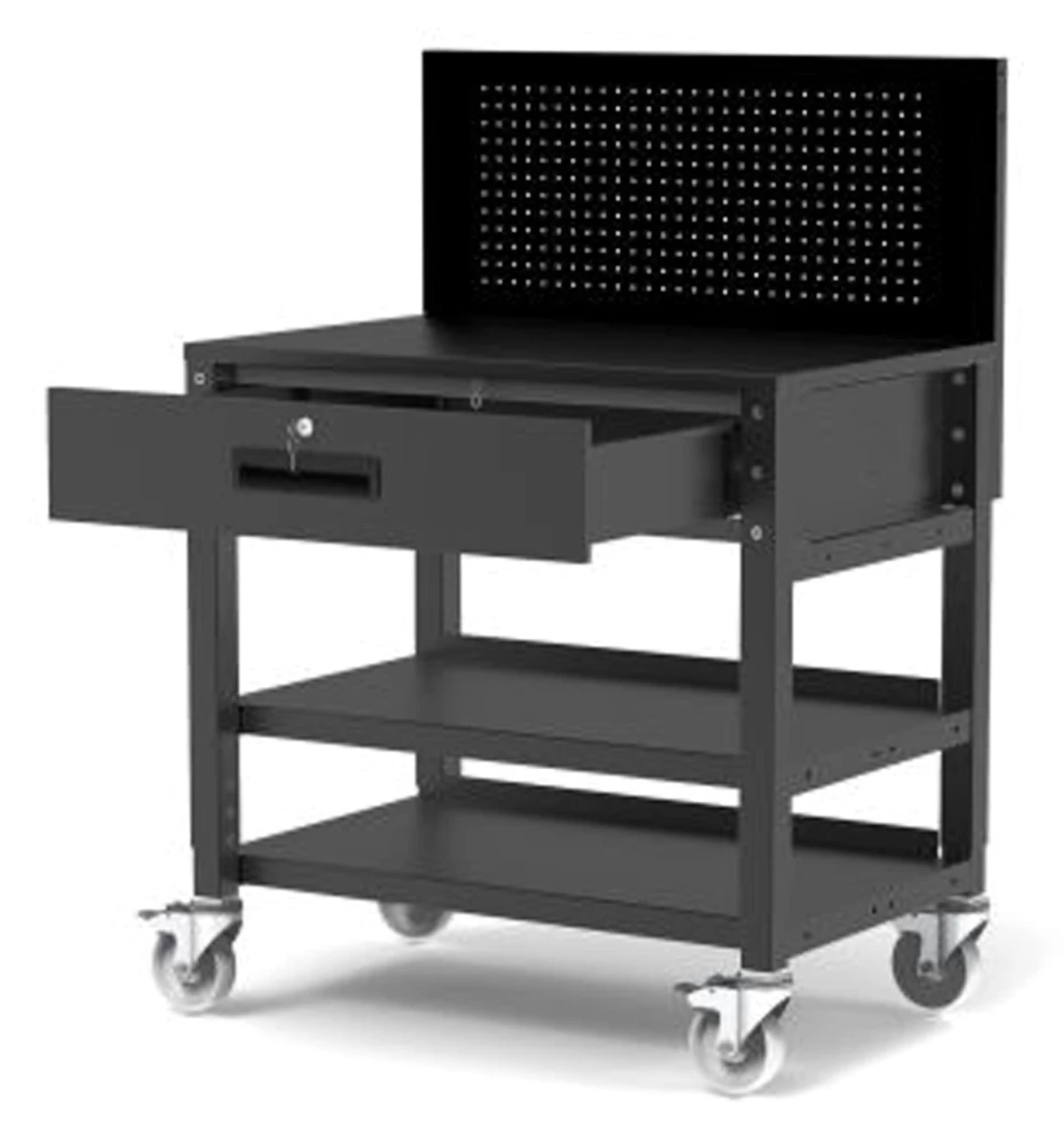Luxor Workspaces Indoor Modern Pegboard Mobile Workstation (UCWS001) — product image 5