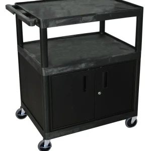 Luxor Workspaces Large Coffee Cart - Cabinet (HE40C-B)