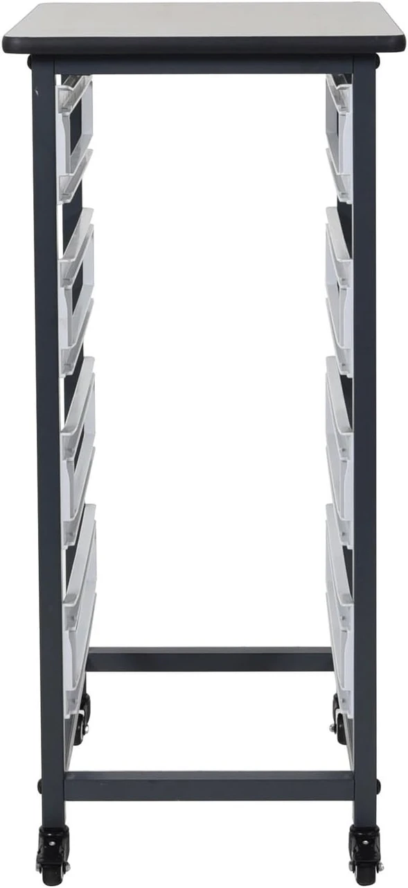 Luxor Workspaces Mobile Bin System - Single Row Gray (MBS-SR-4L) — product image 5