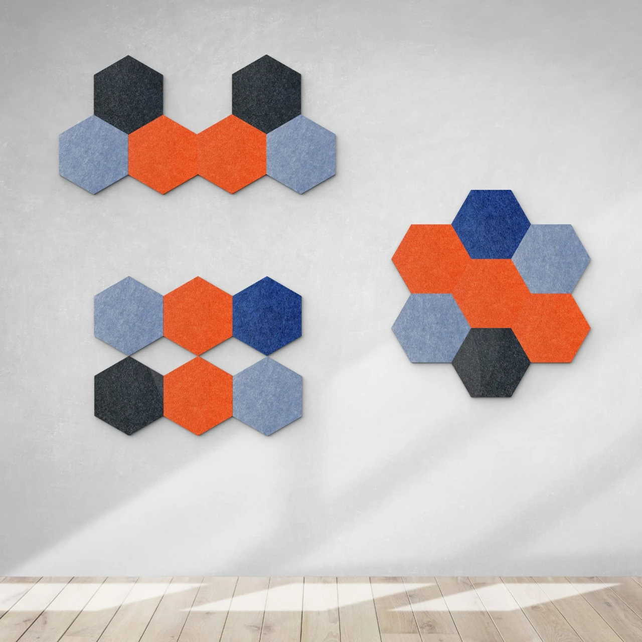 Luxor Workspaces Modern Acoustic Panels, Light Blue, 6-Pk (RCLMHEX005) — product image 3