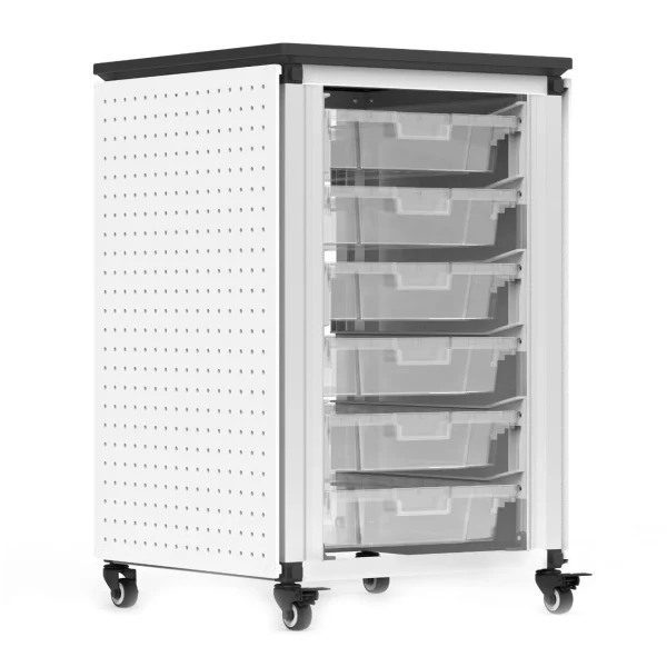 Luxor Workspaces Modular Classrm Storage, 6 Small Bins (MBS-STR-11-6S)
