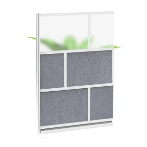 Luxor Workspaces Modular Room Divider Wall, 53"X70" Add-On Wall (MW-5370-XFCG)