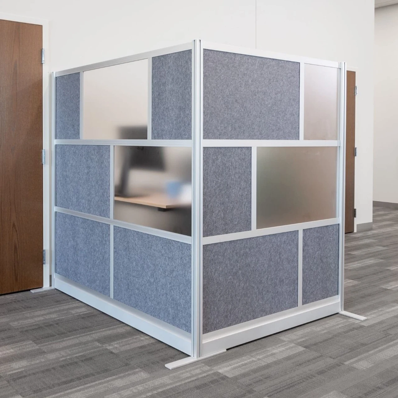 Luxor Workspaces Modular Room Divider Wall, 53"X70" Add-On Wall (MW-5370-XFCG) — product image 3