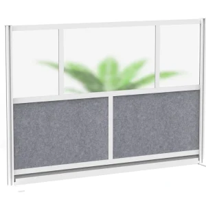 Luxor Workspaces Modular Room Divider Wall, 70"X48" Starter Wall (MW-7048-FCG)