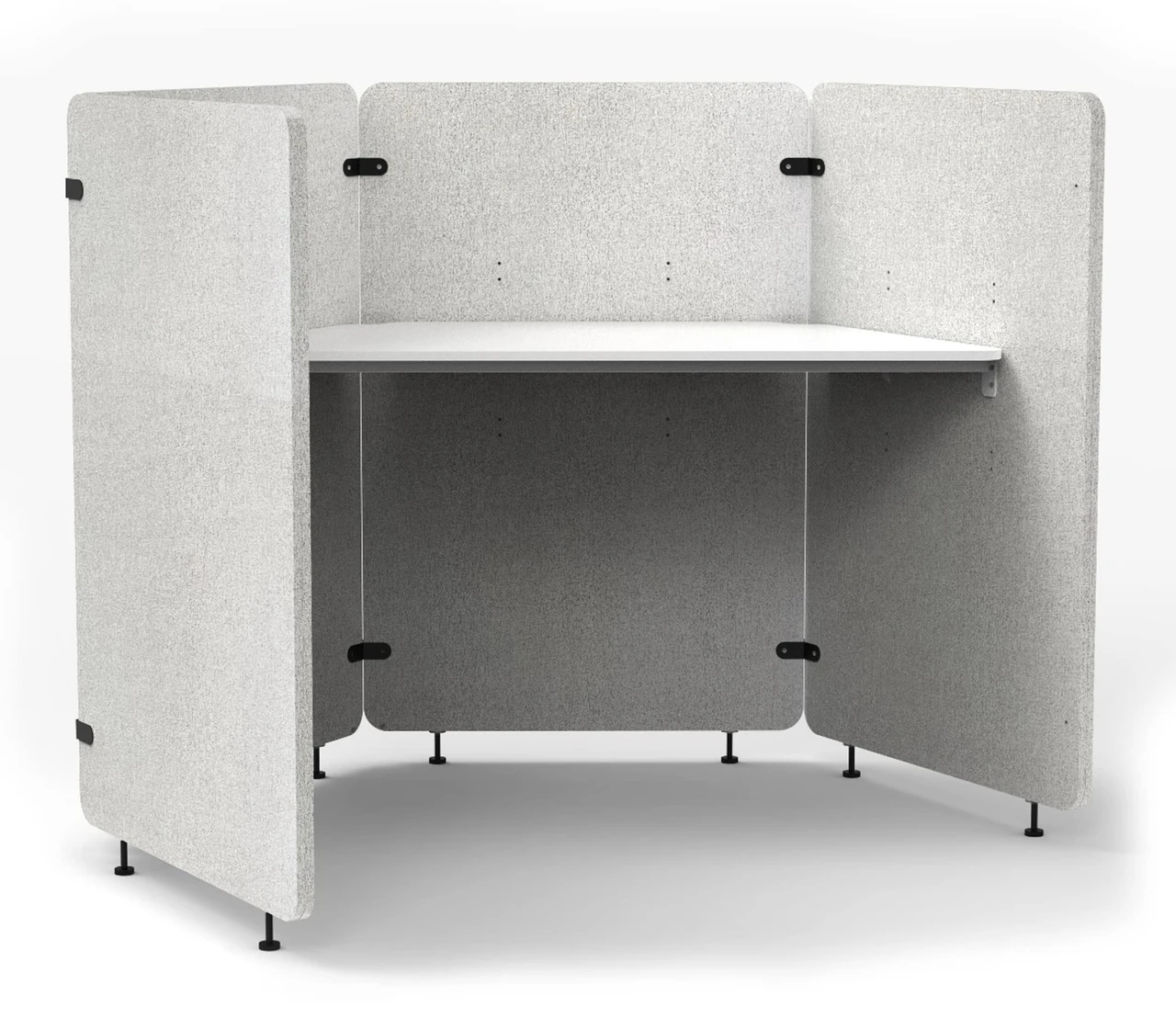 Luxor Workspaces Reclaim Acoustic Work Pod, 4-Panel (RCLMWP3) — product image 2