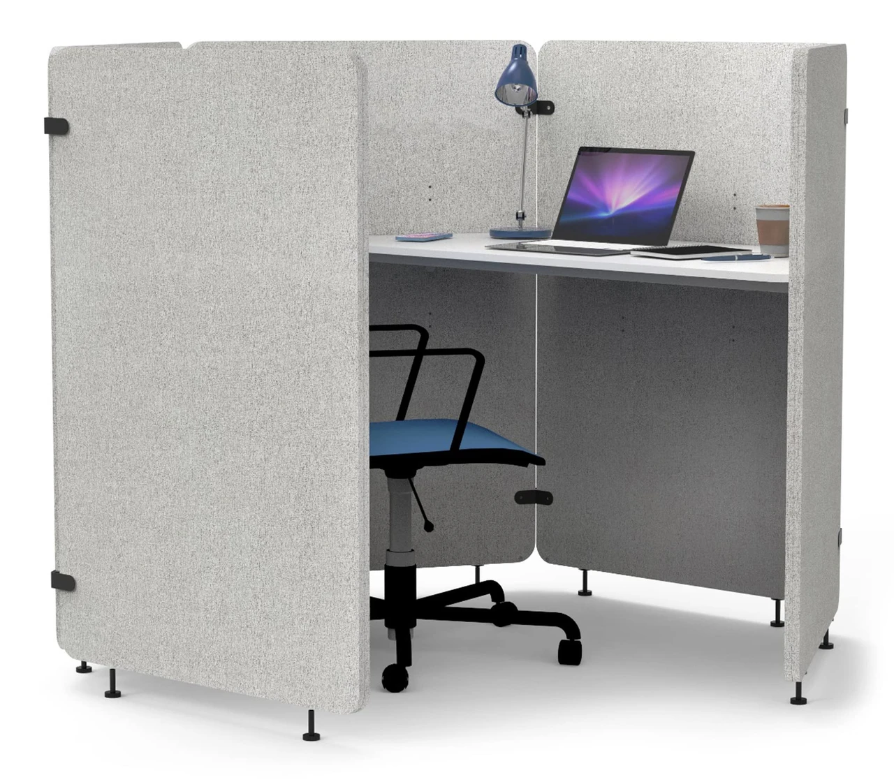 Luxor Workspaces Reclaim Acoustic Work Pod, 5-Panel (RCLMWP4) — product image 2