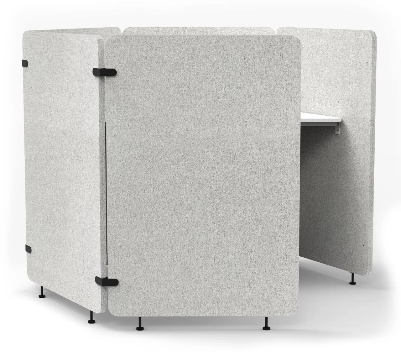 Luxor Workspaces Reclaim Acoustic Work Pod, 5-Panel (RCLMWP4) — product image 3