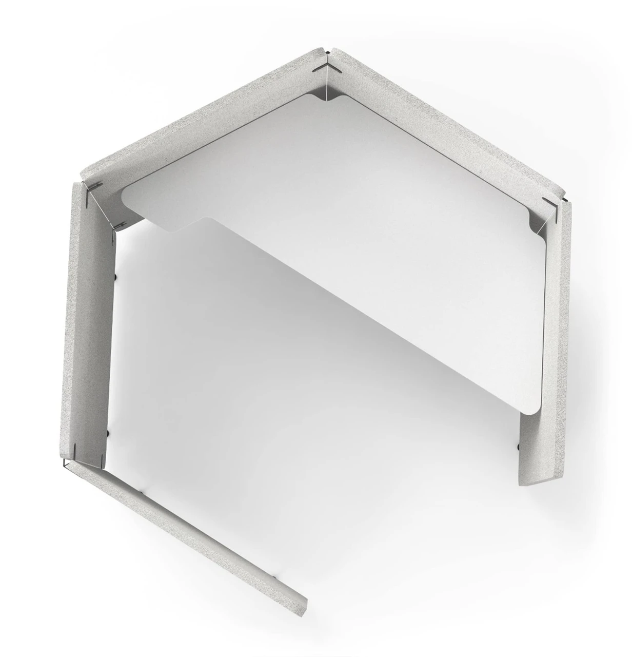 Luxor Workspaces Reclaim Acoustic Work Pod, 5-Panel (RCLMWP4) — product image 4