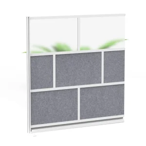 Luxor Workspaces Room Divider Wall System - 70" X 70" Add-On Wall (MW-7070-XFCG)