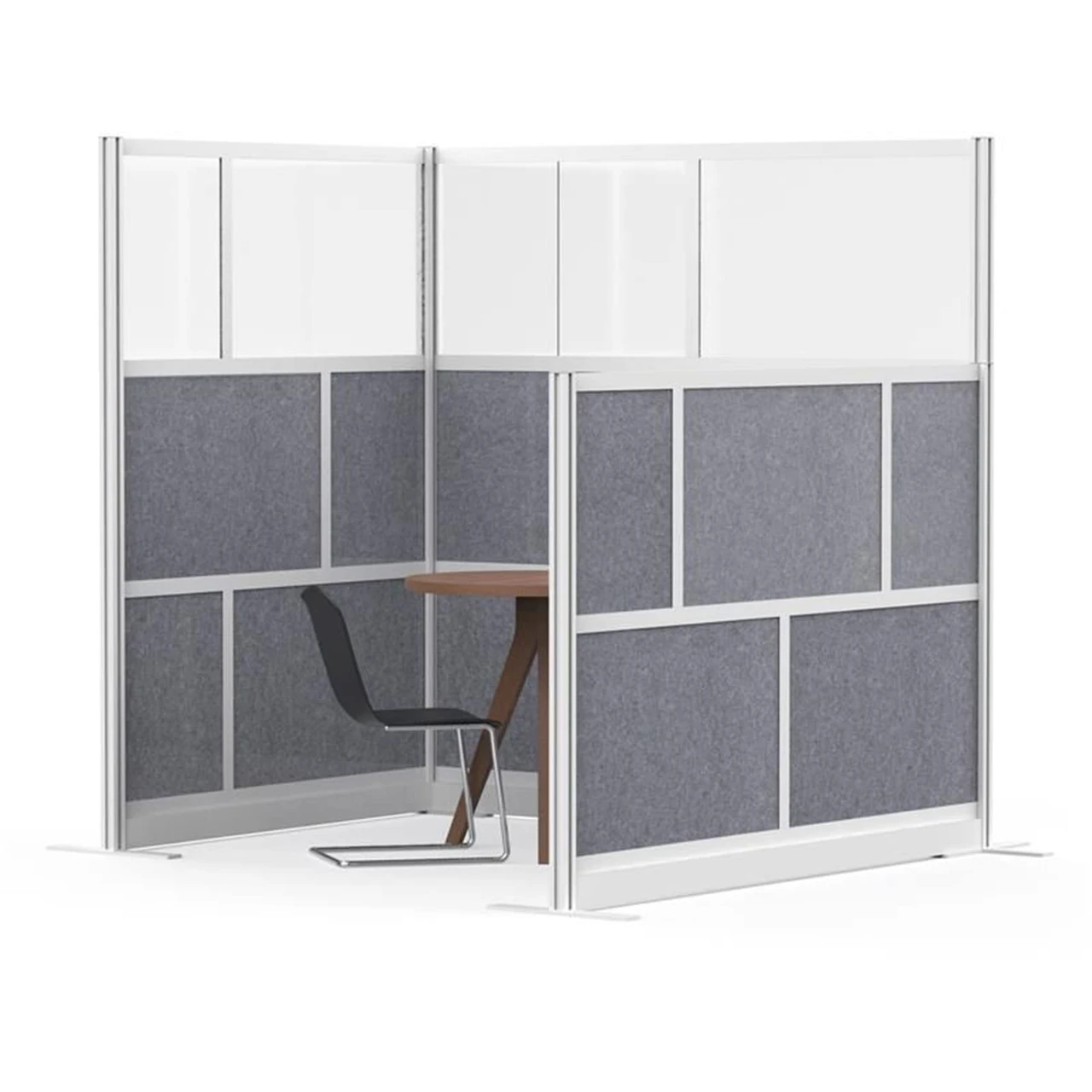 Luxor Workspaces Room Divider Wall System - 70" X 70" Add-On Wall (MW-7070-XFCG) — product image 5