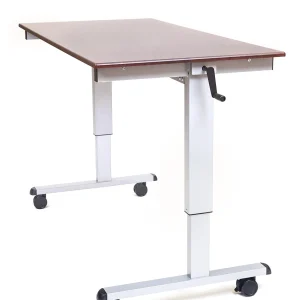 Luxor Workspaces Stand Up Desk, Crank Adjustable, 60" (STANDUP-CF60-DW)