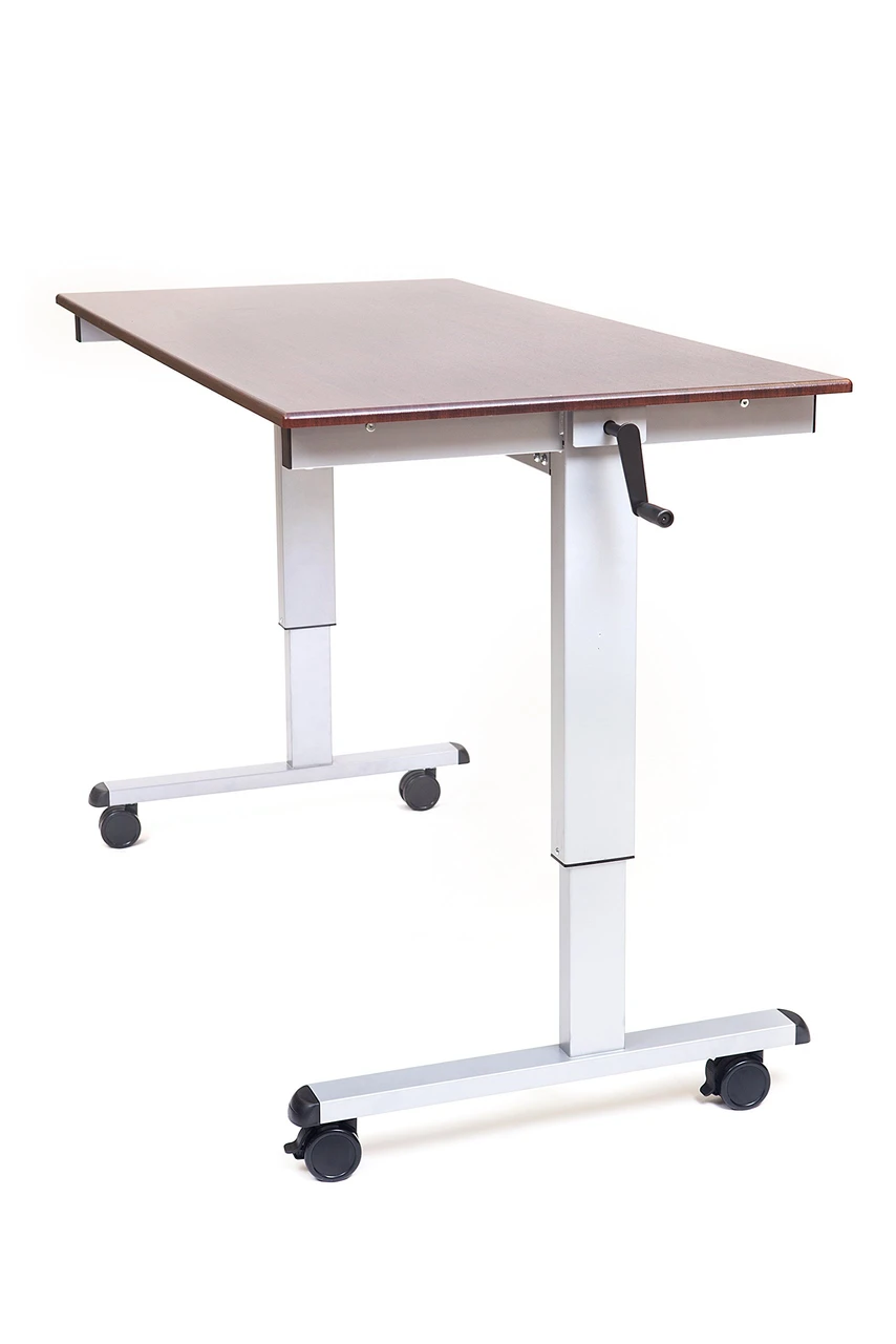 Luxor Workspaces Stand Up Desk, Crank Adjustable, 60" (STANDUP-CF60-DW)