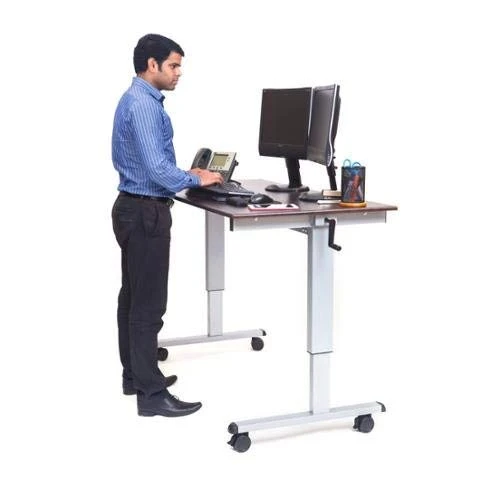 Luxor Workspaces Stand Up Desk, Crank Adjustable, 60" (STANDUP-CF60-DW) — product image 2