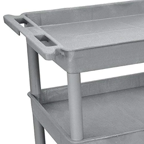 Luxor Workspaces Tub Cart - 3 Shelf,Gray (TC111-G) — product image 3
