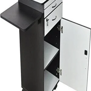 Luxor Workspaces Wood Multimedia Workstation Cart, 38" High (WPSDD3)