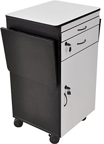 Luxor Workspaces Wood Multimedia Workstation Cart, 38" High (WPSDD3) — product image 5