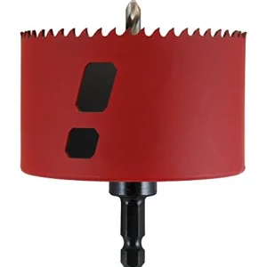 M.K. Morse MHSA46C Advanced Bi-Metal Hole Saw with Attached Arbor, 2-7/8" Dia