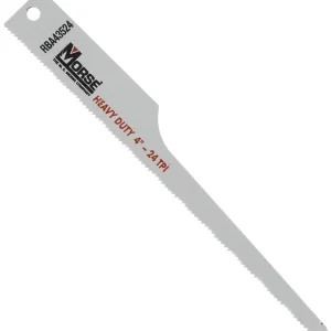 M.K. Morse RBA43524T05 24 TPI Air Saw Blade (5 Pack), 4" X 1/2" X 0.035"