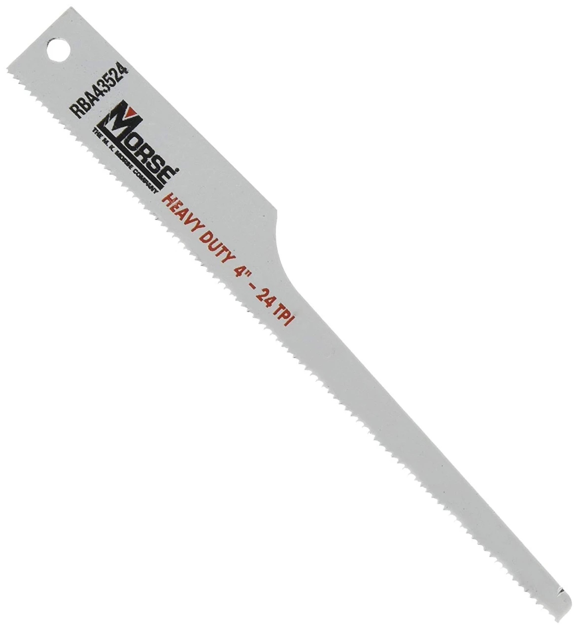 M.K. Morse RBA43524T05 24 TPI Air Saw Blade (5 Pack), 4" X 1/2" X 0.035"