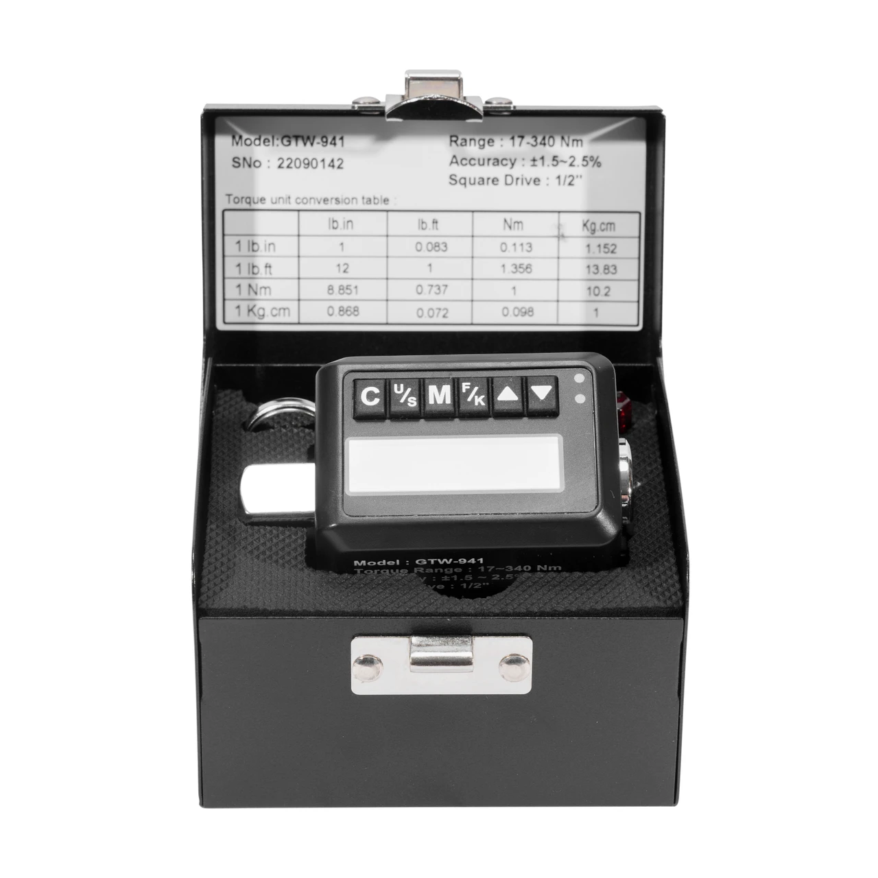 M7 1/2"" Digital Torque Wrench Adapter For Ratchets 340 Nm Max Torque (GTW-941) — product image 2