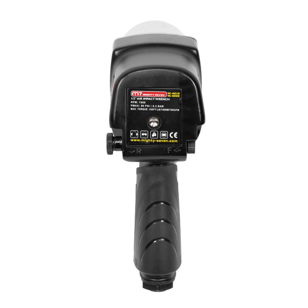 M7 1/2" Drive Twin Hammer Air Impact Wrench with 2" Extended Anvil (NC-4222) — product image 6