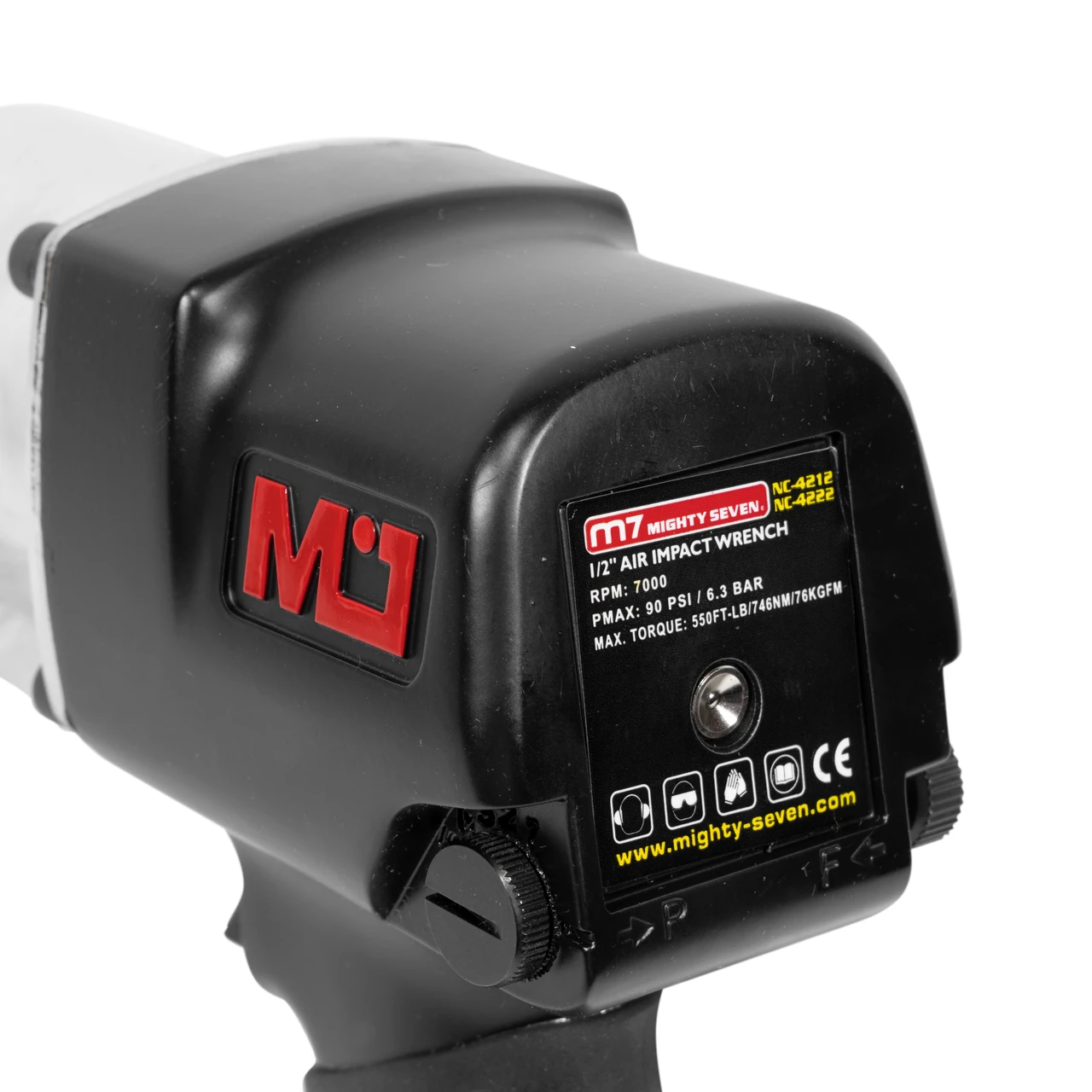 M7 1/2" Drive Twin Hammer Air Impact Wrench with 2" Extended Anvil (NC-4222) — product image 10